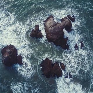 ocean montauk beach drone