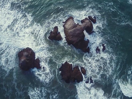 ocean montauk beach drone