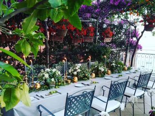 restaurant colorful tasty italian food and wine