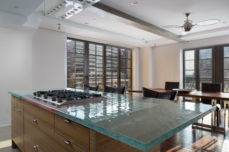 glass design interior home counters stairs