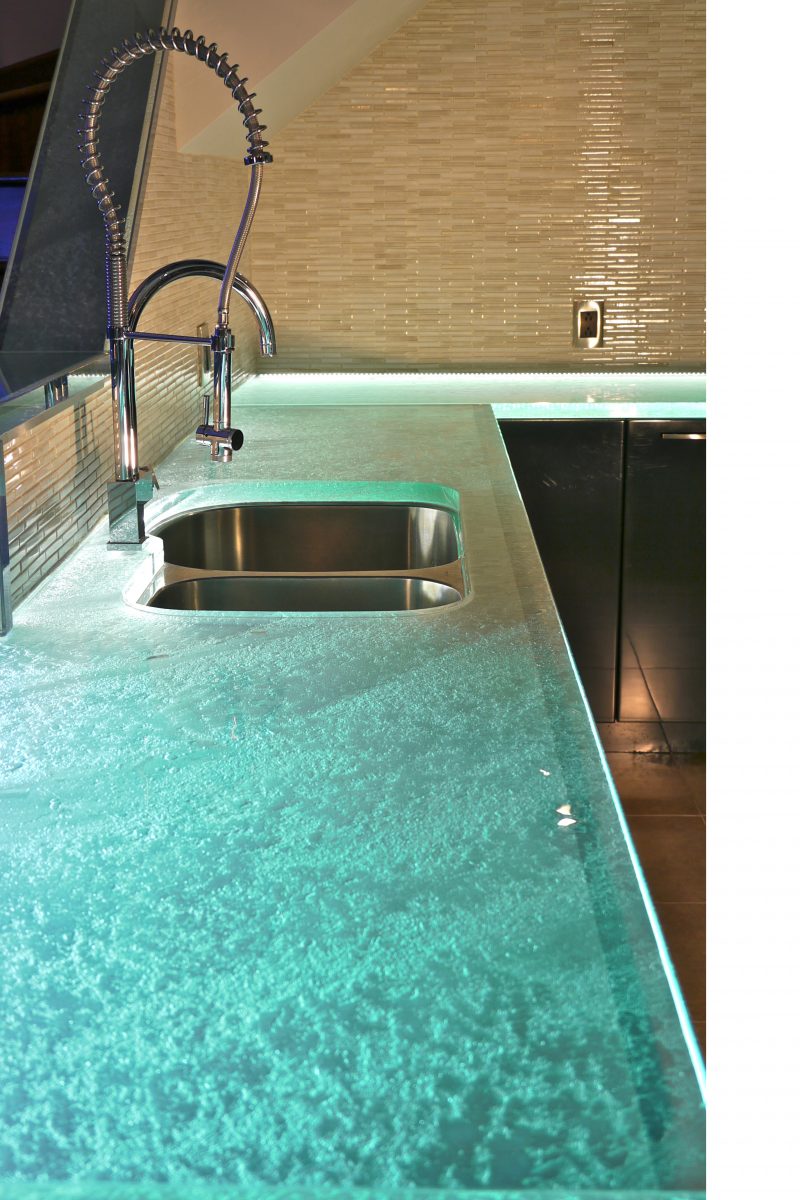 glass design interior home counters stairs