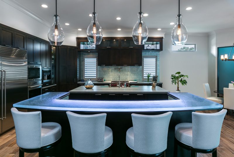 glass design interior home counters stairs