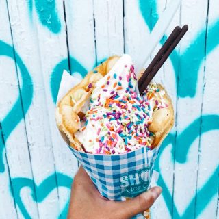 shock ice cream westhampton beach tasty unicorn colors treat dessert