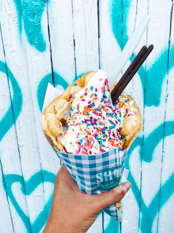 shock ice cream westhampton beach tasty unicorn colors treat dessert