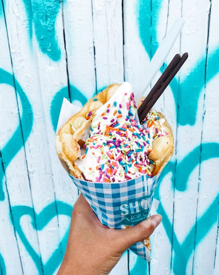 shock ice cream westhampton beach tasty unicorn colors treat dessert