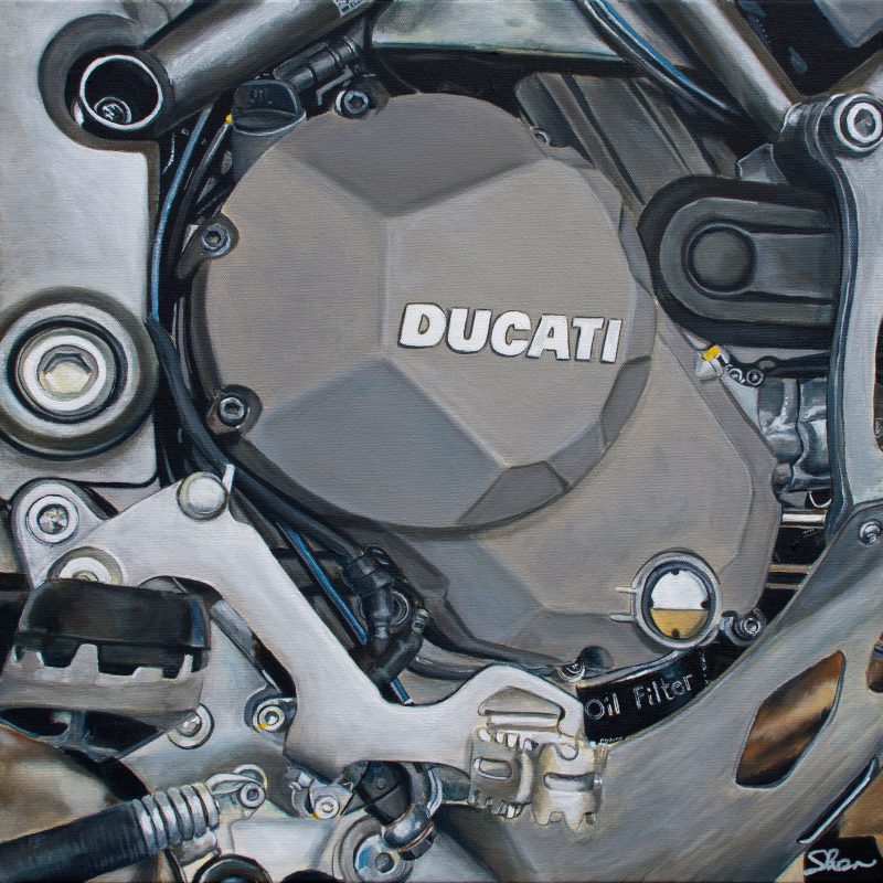 art artist vehicles painting acrylic female cars sports classic realistic