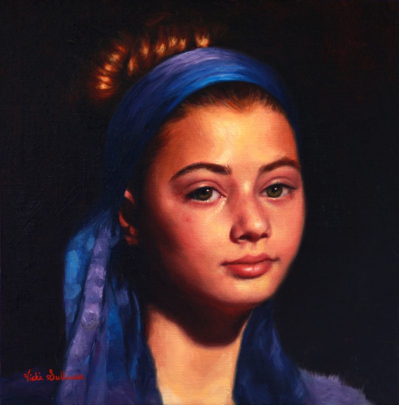 painting oil artist art Vicky Sullivan realism realistic portraits people