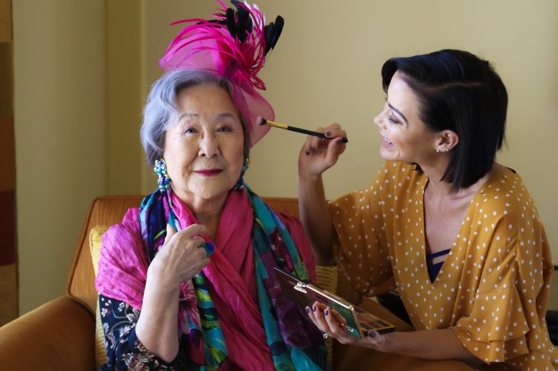 glama grandma grandmother project make up elderly fashion confidence make up artist