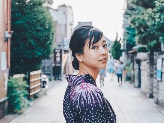 Woman Girl Kimono Portrait Model