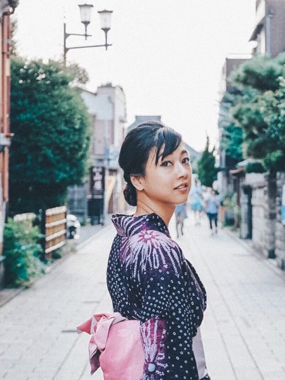 Woman Girl Kimono Portrait Model